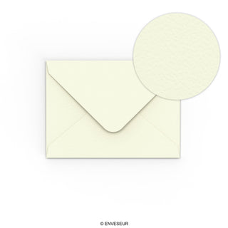 Ivory Envelope Hammered Texture 82x113 mm