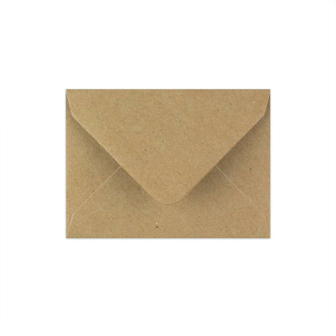 Kraft V-Flap Gummed Envelopes 110 Gsm Fleck 82 x 113 mm (C7)