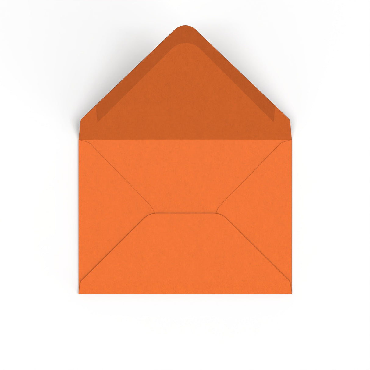Flame Orange British Made Gummed V-Flap Envelope (133 x 184mm)