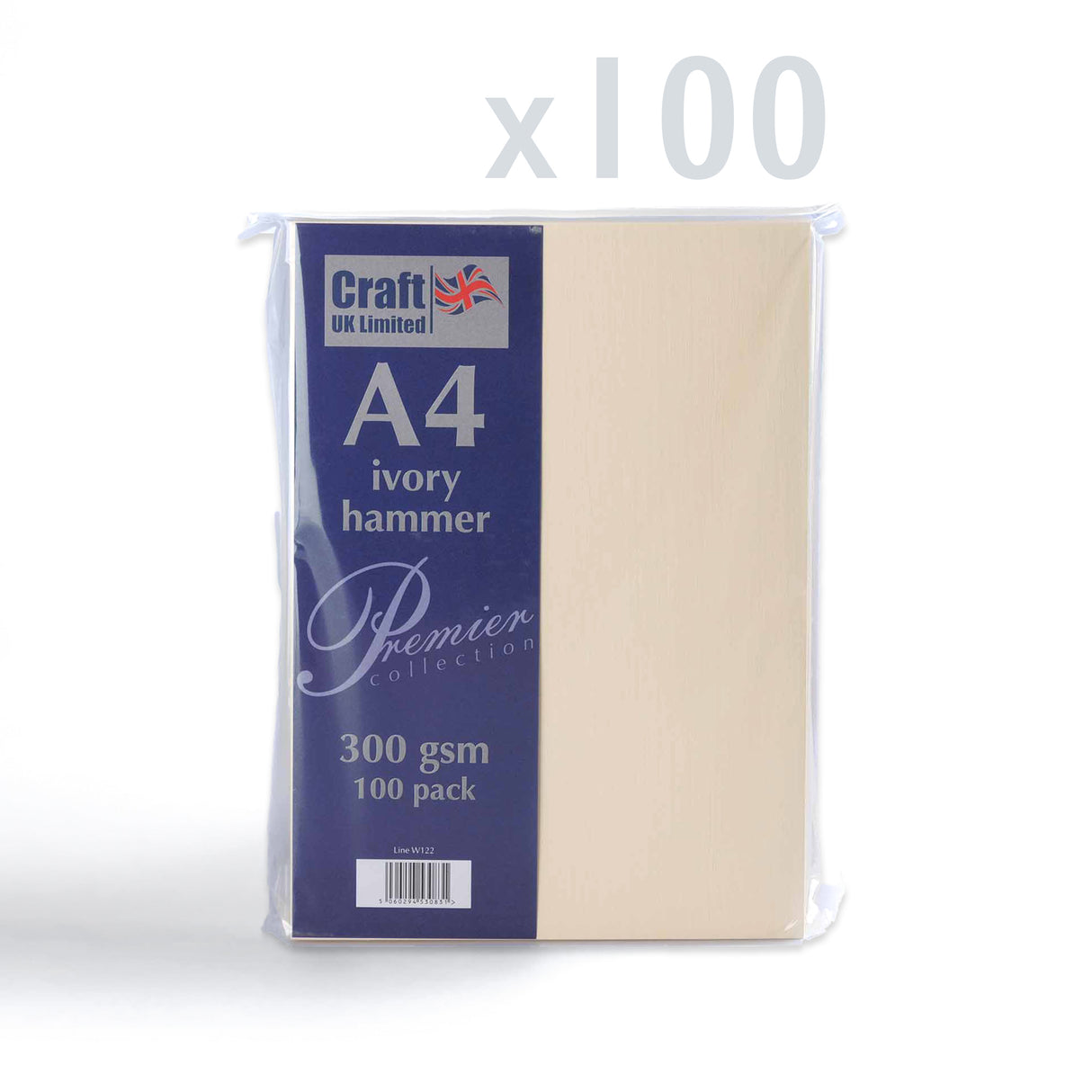 Kort 300 g/m² pakke med 100 stk