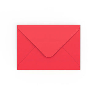 Bright Red Gummed V-Flap Envelope (125 x 175mm)