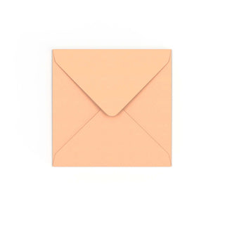 Salmon Pink Gummed V-Flap Envelope (130 x 130mm)