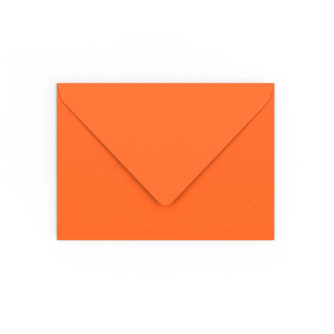 Orange Gummed V-Flap Envelope (133 x 184mm)