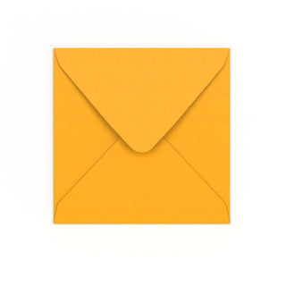 Dark Yellow Gummed V-Flap Envelope (155 x 155mm)