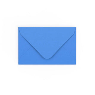 Bright Blue Gummed V-Flap Envelope (65 x 94mm)