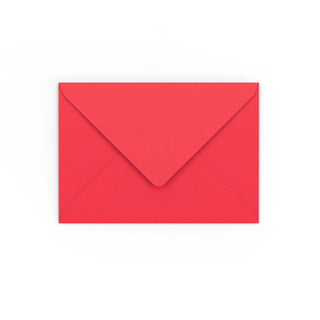 C6 Bright Red Gummed V-Flap Envelope (114 x 162mm)