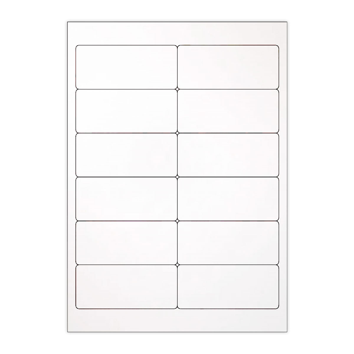 White Adhesive Labels