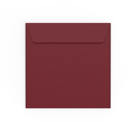 Burgundy envelopes Burgundy 155 x 155 mm Peel and Seal