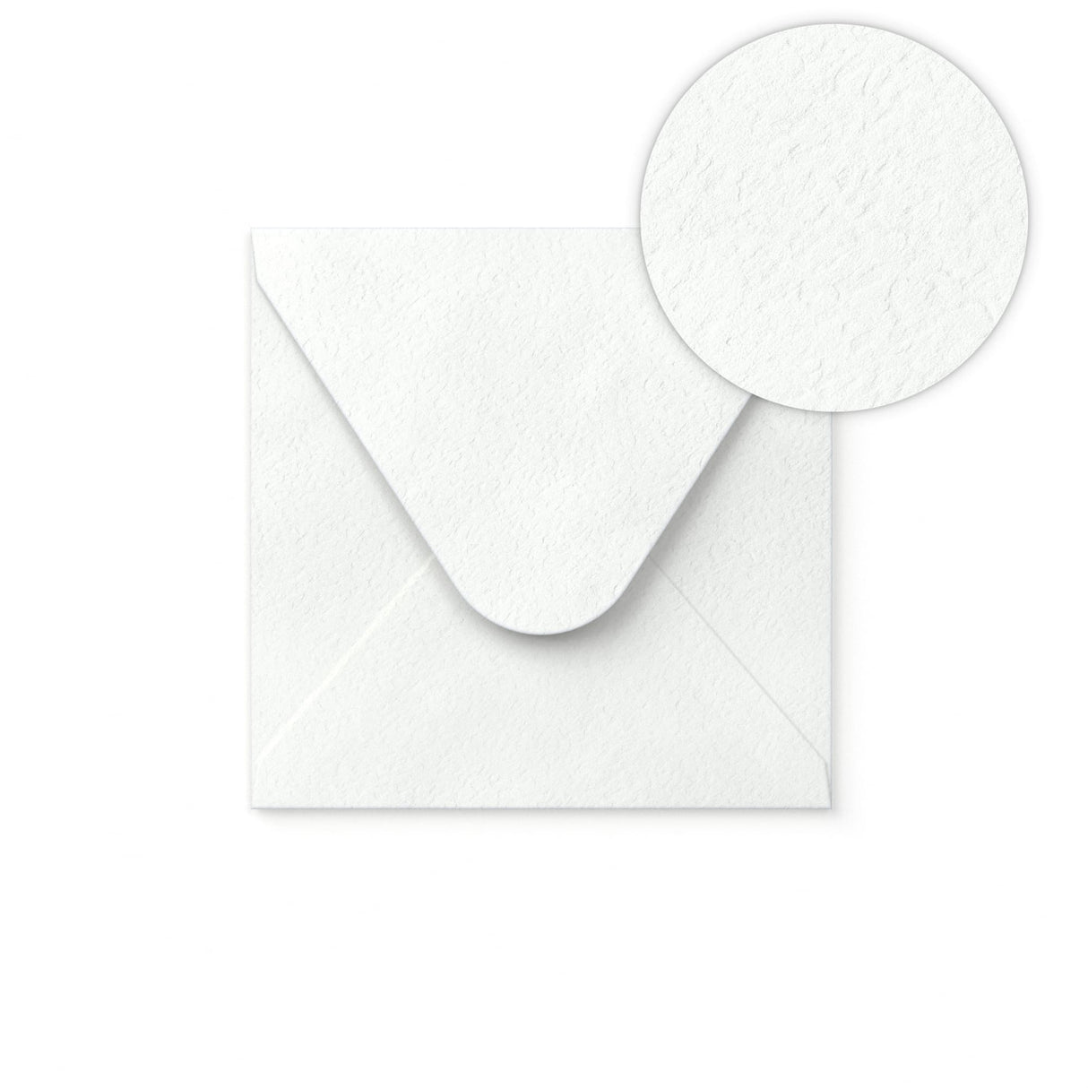 White Envelope Hammered Texture 110x110 mm