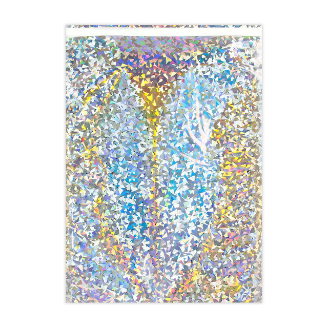 Holographic Finish Foil Bags Silver Holographic 324 x 229 mm (C4)