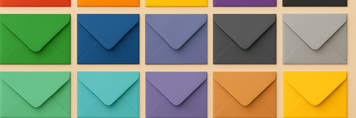 Coloured envelopes
