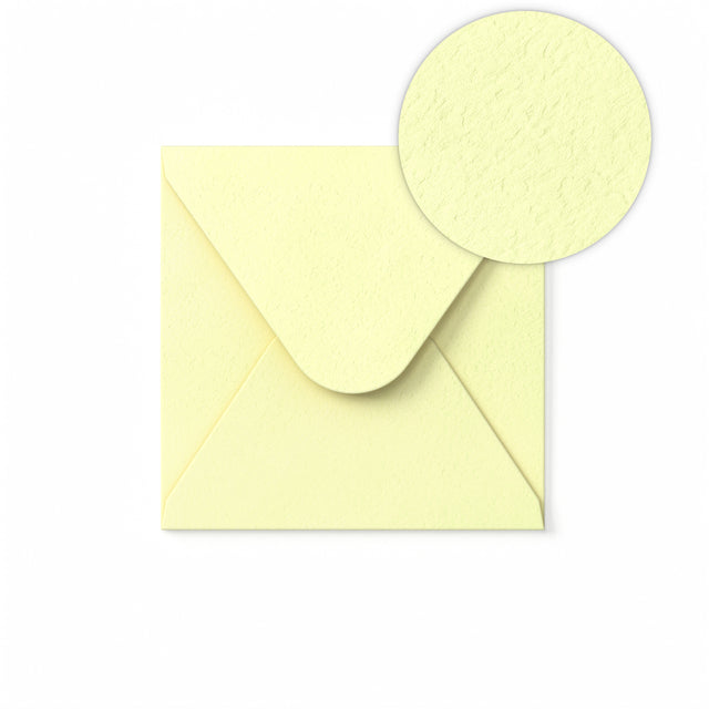 Ivory Envelope Hammered Texture 130x130 mm