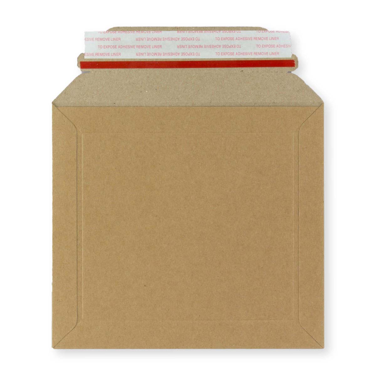 Manila Brown Peel &amp; Seal Rigid Board Mailers Envelope (164 x 180mm)