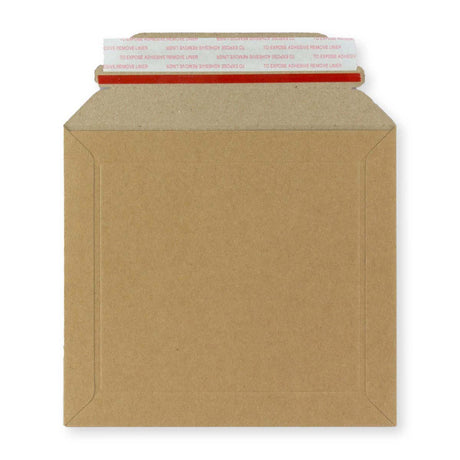 Manila Brown Peel & Seal Rigid Board Mailers Envelope (164 x 180mm)
