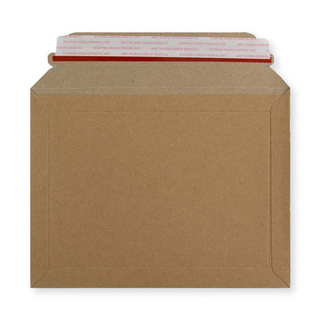Manila Brown Peel & Seal Rigid Board Mailers Envelope (180 x 235mm)