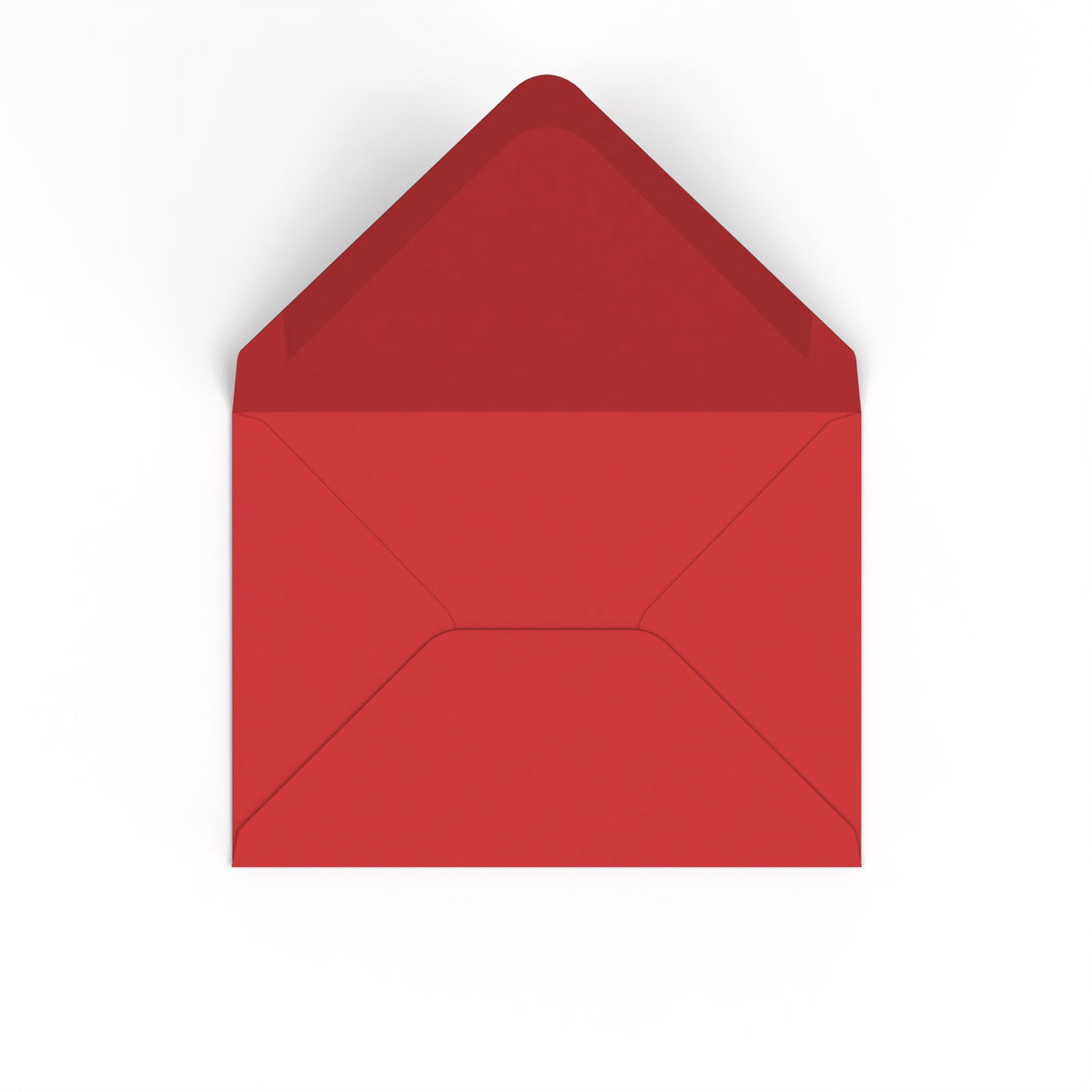 Cherry Red British Made Gummed V-Flap Envelope (133 x 184mm)