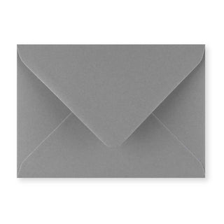 C6 Grey British Made Gummed V-Flap Envelope (114 x 162mm)