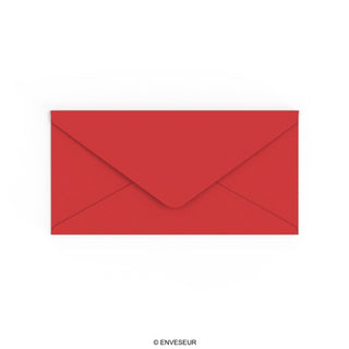 Cherry red envelope 110x220 mm (DL)