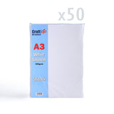 A3 Hvitt Kort 300 g/m² pakke med 50 stk