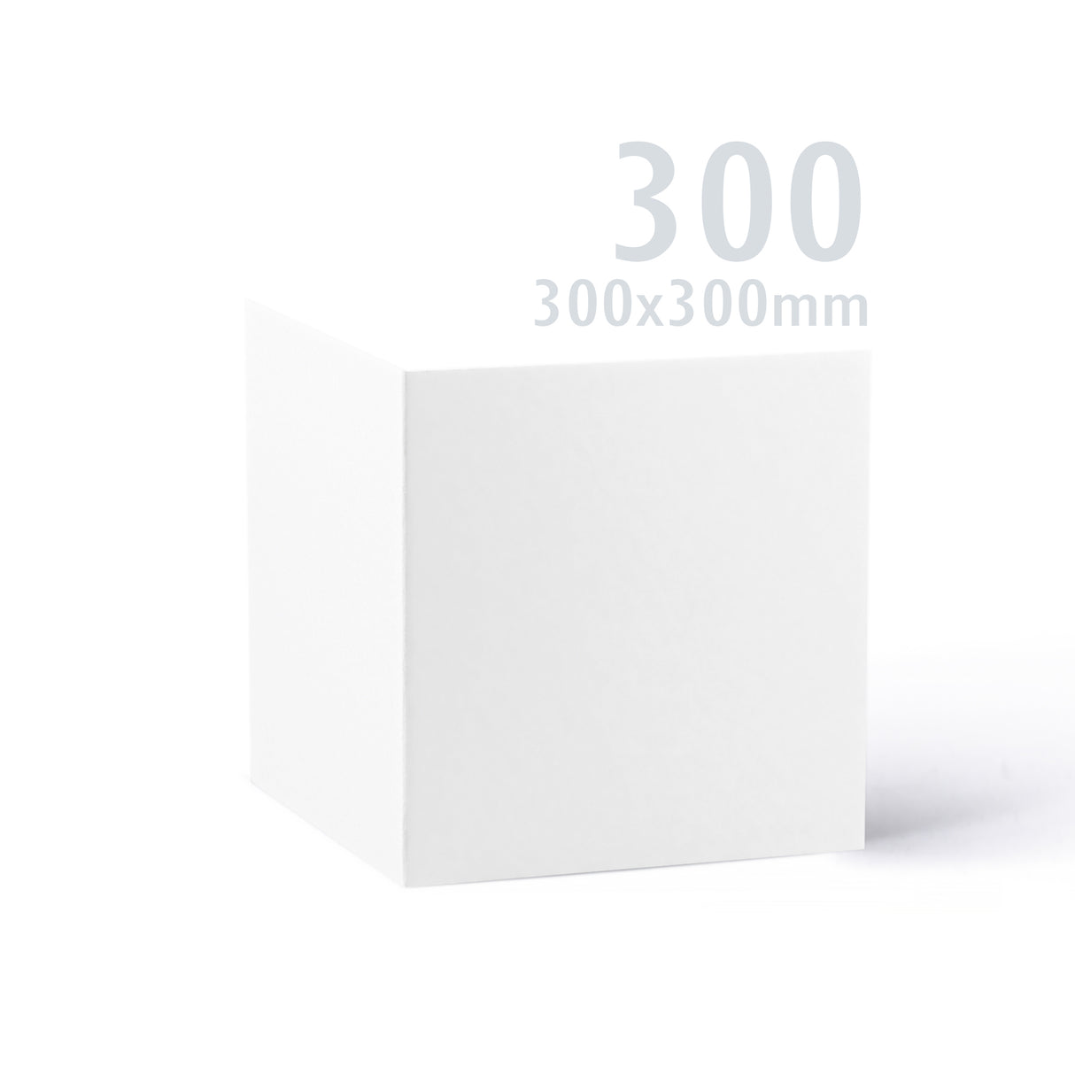 300x300 hvitt Premier-kort, 250 g/m², pakke