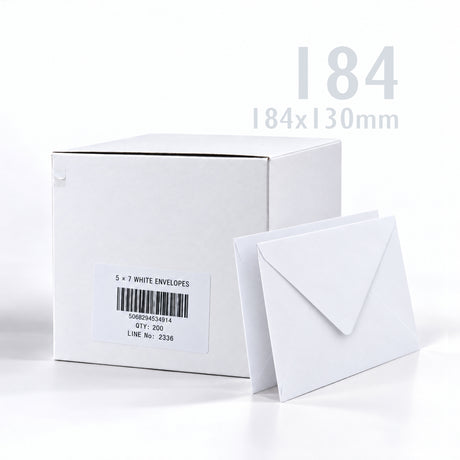 Hvite Konvolutter 100 g/m² pakke med 200 stk