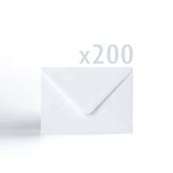 Hvite Konvolutter 100 g/m² pakke med 200 stk