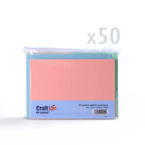 Ulike pastellfargede kort (225 g/m²) og konvolutter (100 g/m²)