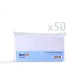 Glatte hvite kort, 250 g/m², og konvolutter, 100 g/m² – Pakke