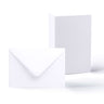 Linen Cards & Envelopes Packs White 114x162 mm + 105x148 mm