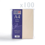 Kort 300 g/m² pakke med 100 stk