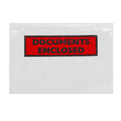Documents Enclosed Envelopes (Printed) Clear 114 x 162 mm (C6)