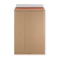 Manila Brown Peel & Seal Rigid Board Mailers Envelope (500 x 340mm)