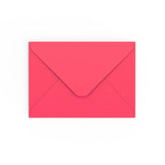 Bright Pink Gummed V-Flap Envelope (125 x 175mm)