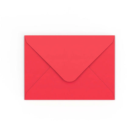 Bright Red Gummed V-Flap Envelope (125 x 175mm)