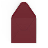 Burgundy envelopes