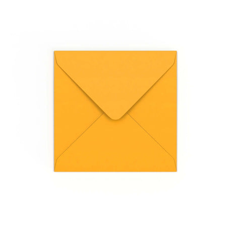 Dark Yellow Gummed V-Flap Envelope (130 x 130mm)