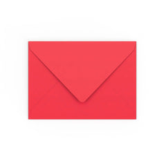 Bright Red Gummed V-Flap Envelope (133 x 184mm)