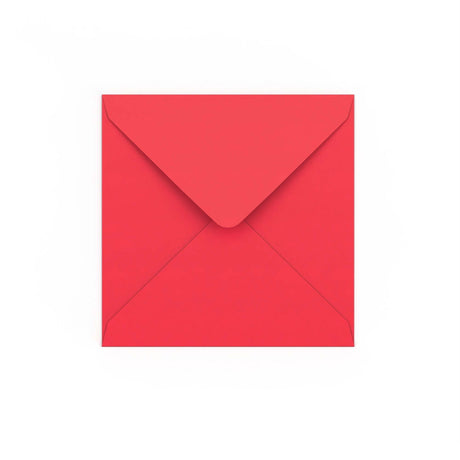 Bright Red Gummed V-Flap Envelope (140 x 140mm)