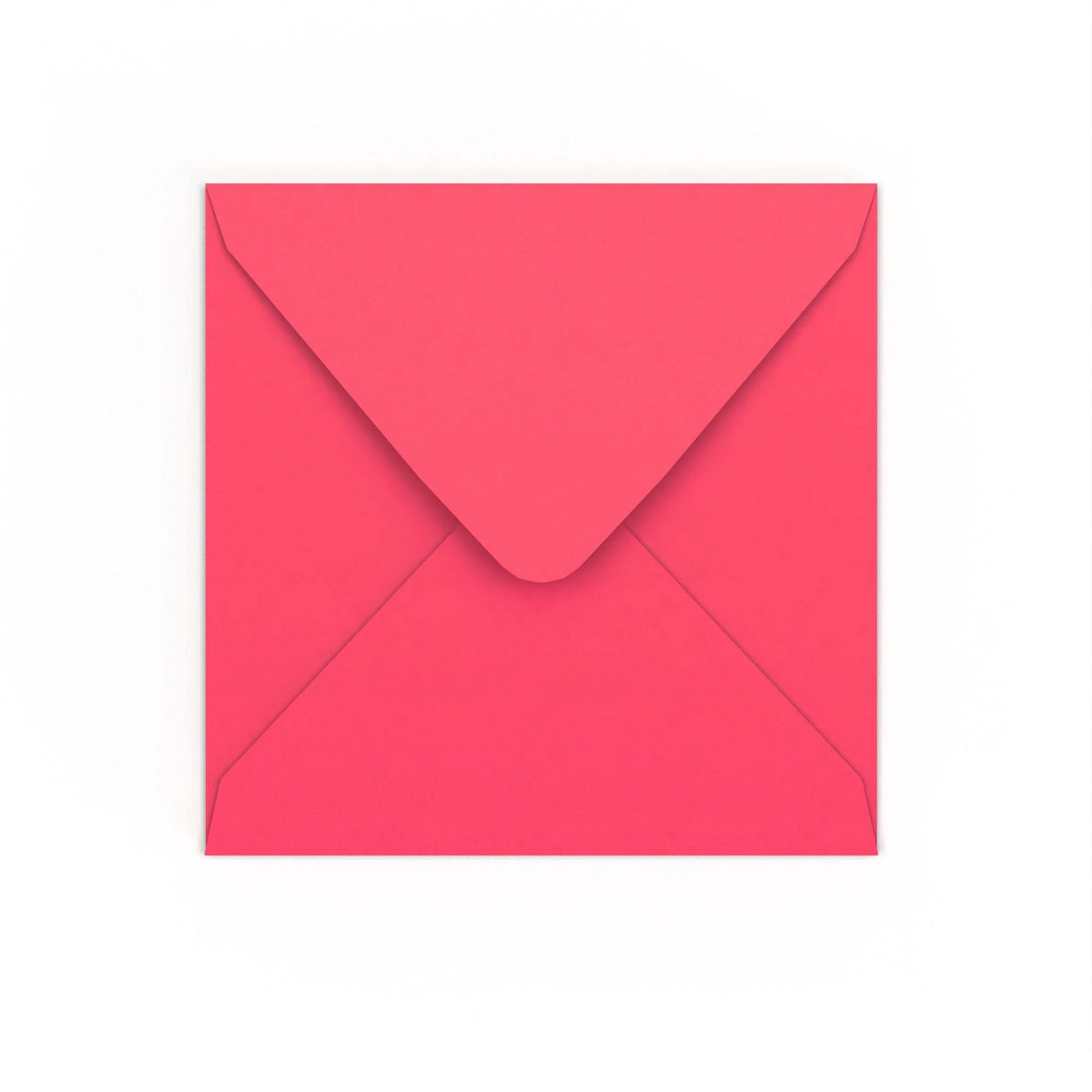 Bright Pink Gummed V-Flap Envelope (155 x 155mm)