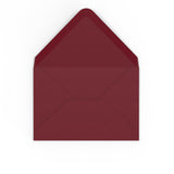 Burgundy envelopes