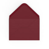 Burgundy envelopes