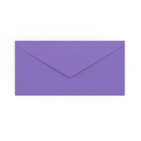 DL Purple Gummed V-Flap Envelope (110 x 220mm)