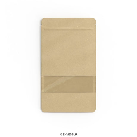 Doypack food bags with window