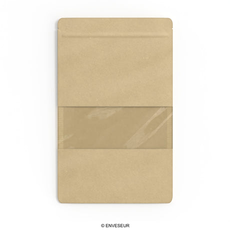 Doypack food bags with window