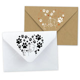 Envelope Paw Print design