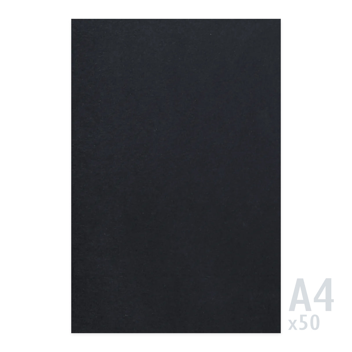 Black Paper 225gsm - 50 A4 Sheets