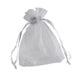 Organza Bags Grey 90 x 70 mm