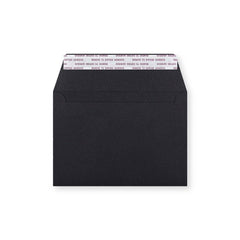 C6 Black Luxury Peel & Seal Envelope (114 x 162mm)