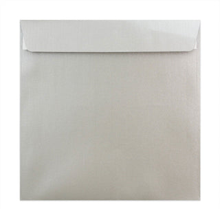Pearlescent Envelopes Silver 220 x 220 mm Peel and Seal