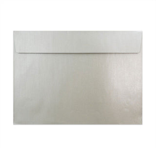 Pearlescent Envelopes Silver 229 x 324 mm (C4) Peel and Seal